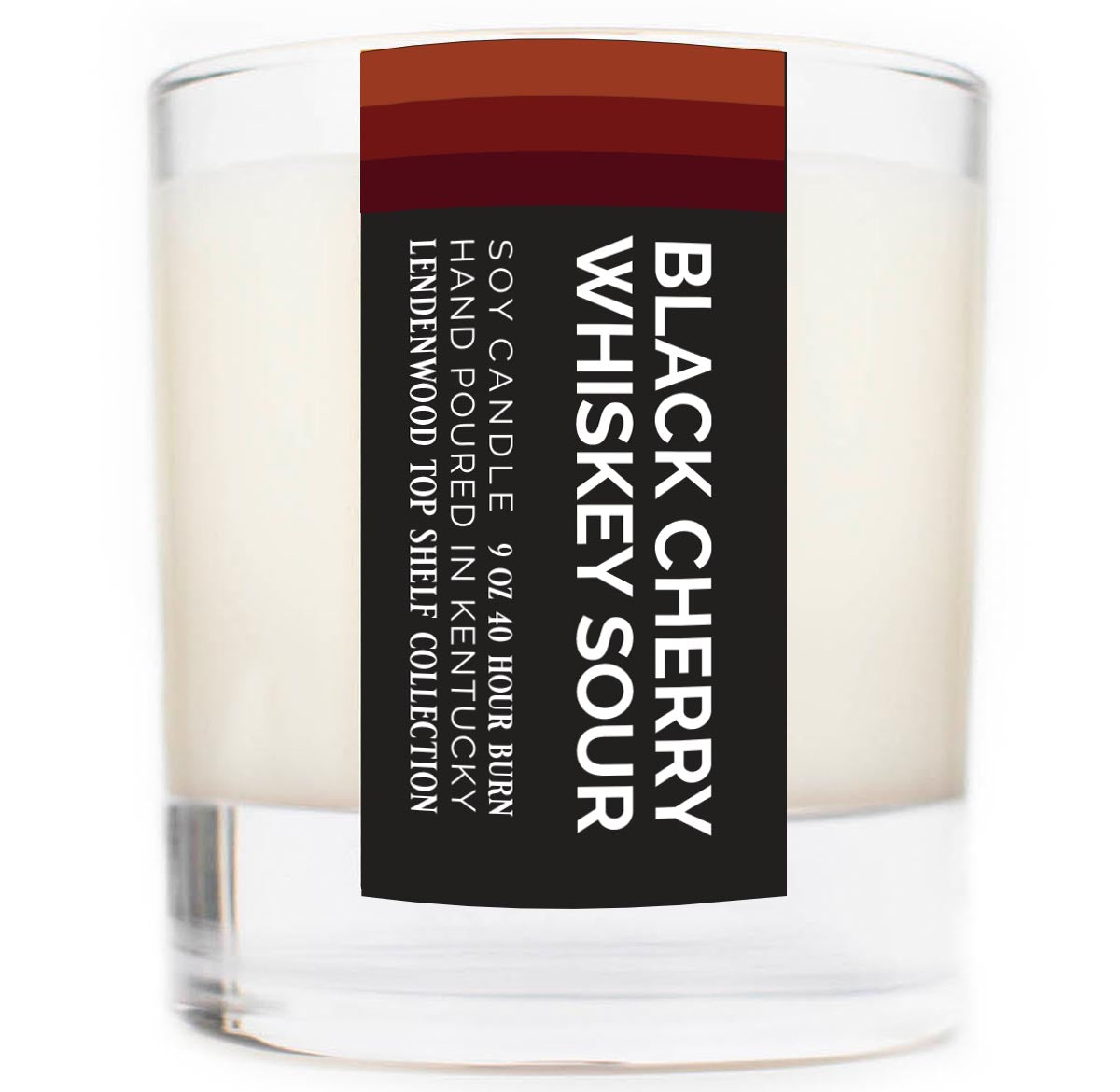 Black Cherry Whiskey Sour Scented Soy Candle