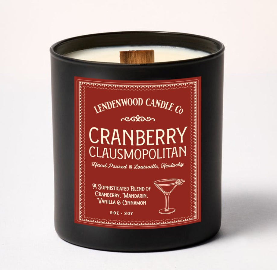 Cranberry Clausmopolitan Scented Soy Candle