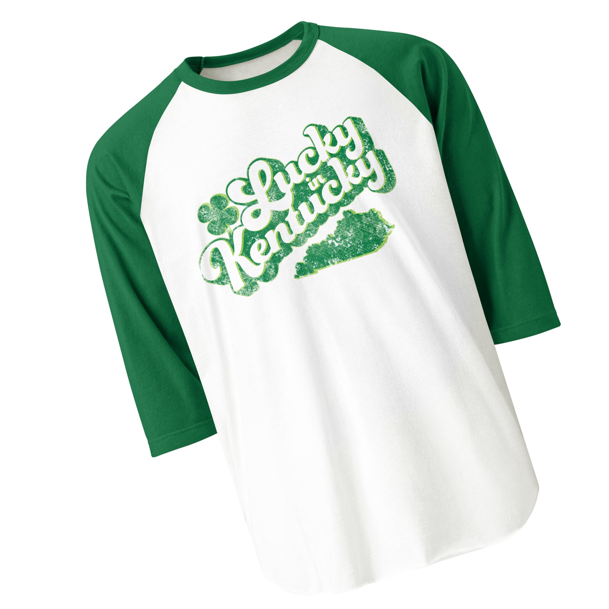 Lucky in Kentucky 3/4 Sleeve Baseball Raglan