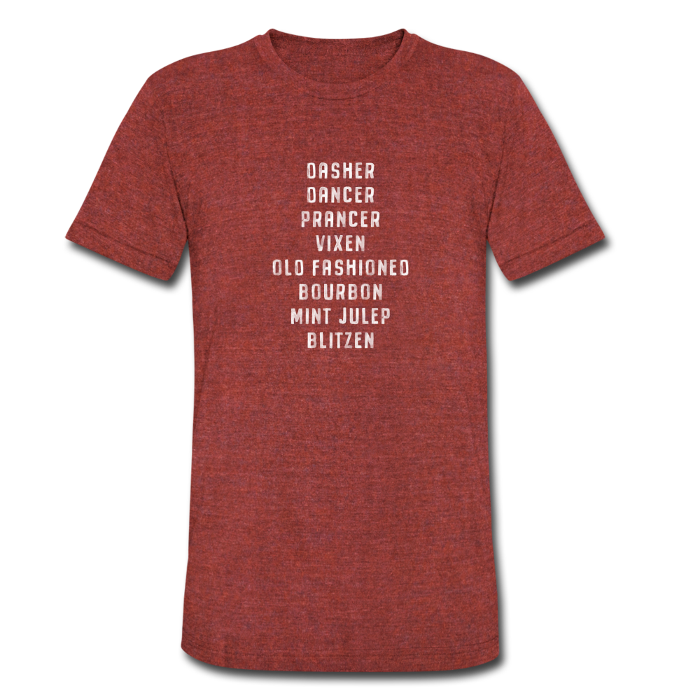 Unisex Tri-Blend T-Shirt - heather cranberry